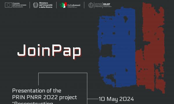 Workshop “JoinPap”. 10 Maggio, ore 15.30